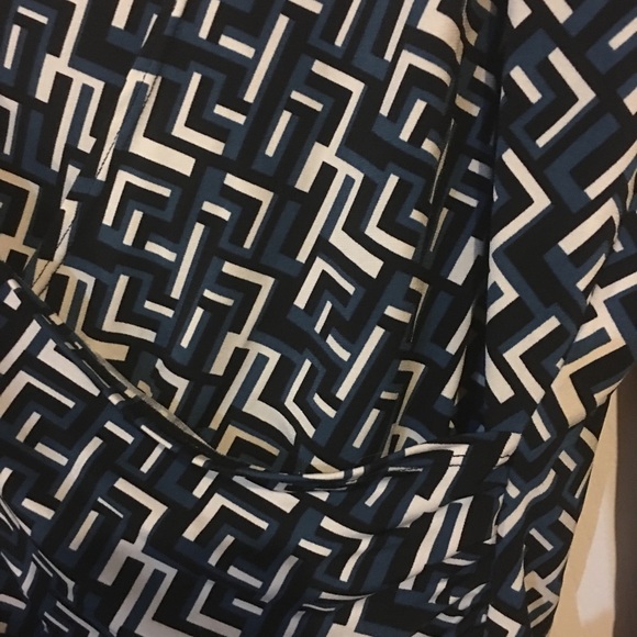 Worthington stretch mock wrap top - Picture 2 of 3